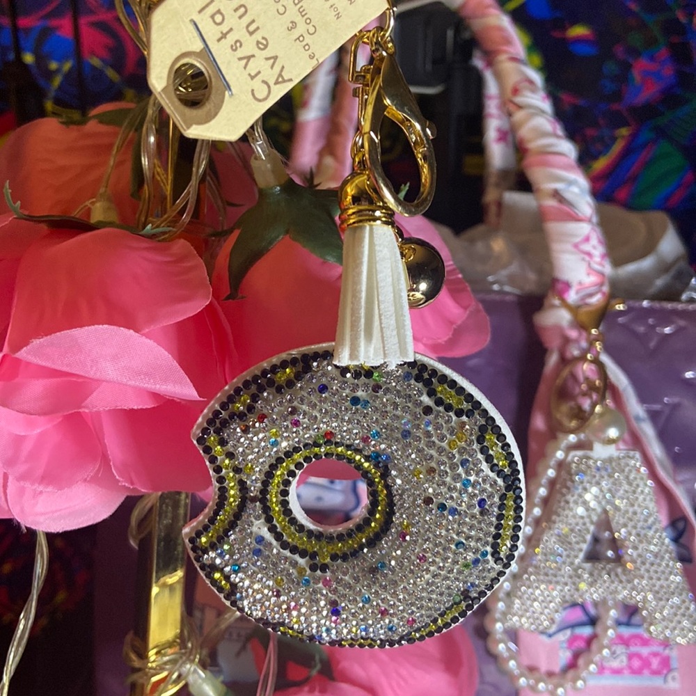 Donut Bling Purse Charm